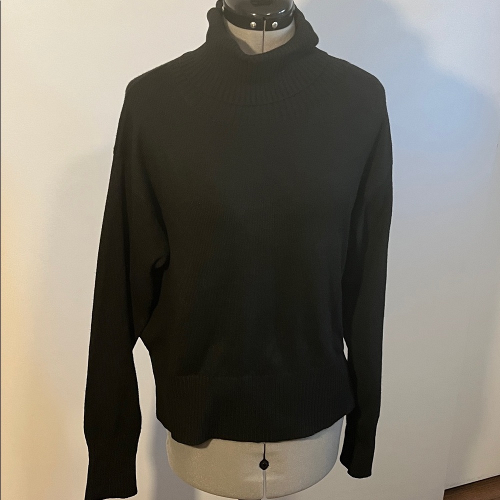 Noli Elegant Black Turtleneck Sweater